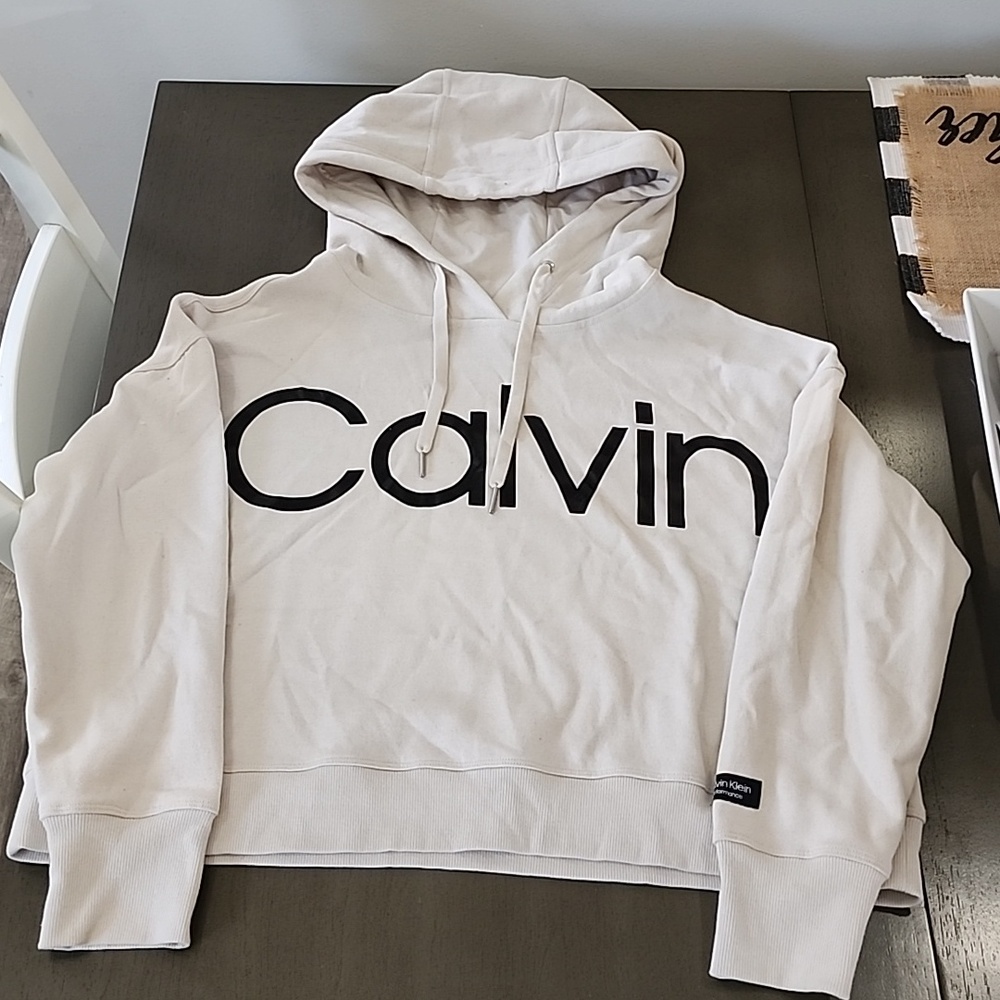 Calvin Klein performance cropped sweater.
